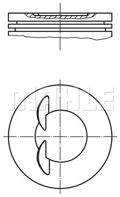 Tłok MAHLE 001 97 00 Rabat