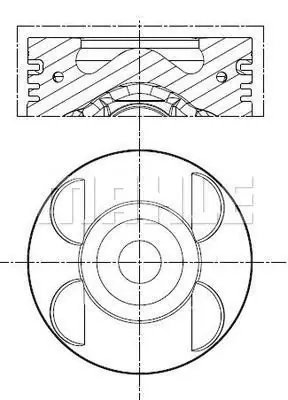 Popularny Tłok MAHLE 001 PI 00105 001