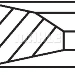 Zestaw pierścieni tłokowych MAHLE 001 RS 00136 0N0 Tani
