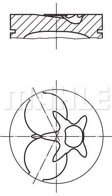 Premium Tłok MAHLE 002 07 01