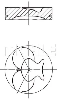 Tani Tłok MAHLE 002 23 02