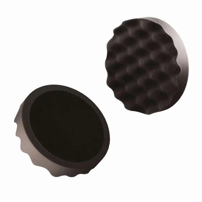 Premium GĄBKA DO POLEROWANIA PROFILOWANA ŚR. 150MM / CZARNA / MIĘKKA / NA RZEP / BOLL