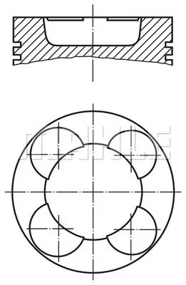 Tłok MAHLE 003 65 11 Szybka dostawa