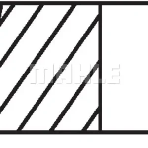 Autentyczny Zestaw pierścieni tłokowych MAHLE 004 14 V1