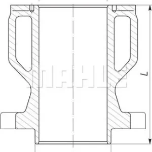 Tuleja cylindrowa MAHLE 004 WN 05 01 Premium