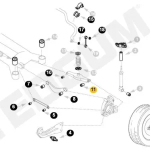 Łożyskowanie, wahacz TEDGUM 00505947 Autentyczny