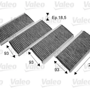 Premium Filtr, wentylacja przestrzeni pasażerskiej VALEO 715712