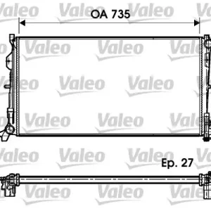 Chłodnica, układ chłodzenia silnika VALEO 732956 Nowość