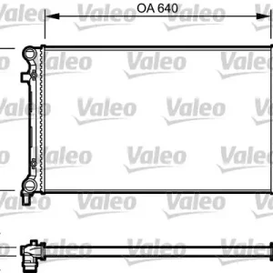 Chłodnica, układ chłodzenia silnika VALEO 734332 Premium