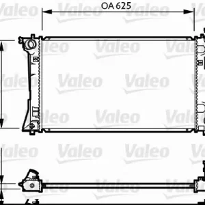 Rabat Chłodnica, układ chłodzenia silnika VALEO 734712