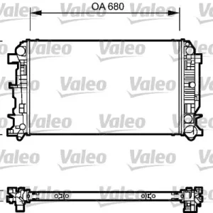 Najlepsza cena Chłodnica, układ chłodzenia silnika VALEO 735089
