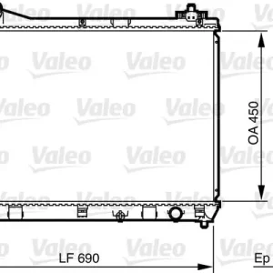 Chłodnica, układ chłodzenia silnika VALEO 735433 Premium