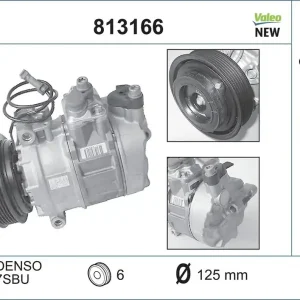 Szybka dostawa Sprężarka, klimatyzacja VALEO 813166
