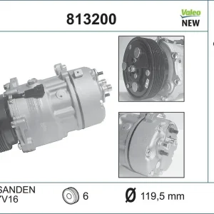 Sprężarka, klimatyzacja VALEO 813200 Bezpieczna płatność
