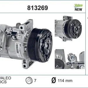 Sprężarka, klimatyzacja VALEO 813269 Bezpieczna płatność