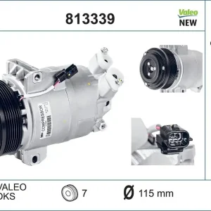 Najlepsza cena Sprężarka, klimatyzacja VALEO 813339