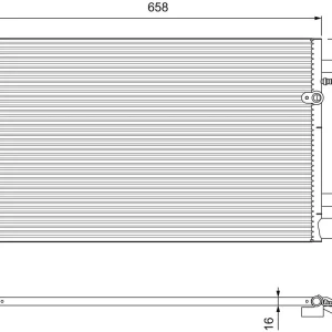 Najlepsza cena Skraplacz, klimatyzacja VALEO 814004