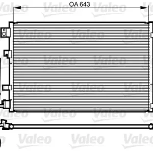 Skraplacz, klimatyzacja VALEO 814008 Niska cena