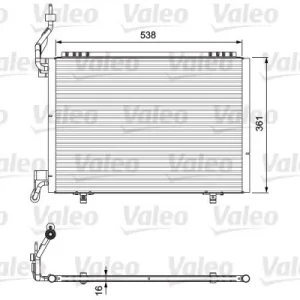 Skraplacz, klimatyzacja VALEO 814074 Rabat