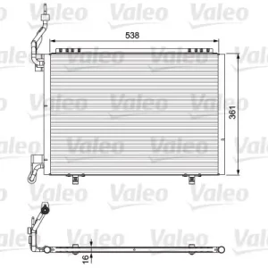 Niska cena Skraplacz, klimatyzacja VALEO 814075