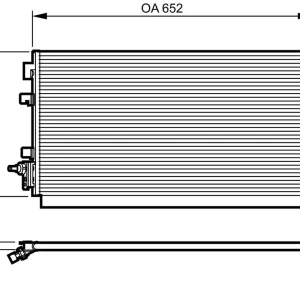 Premium Skraplacz, klimatyzacja VALEO 814187