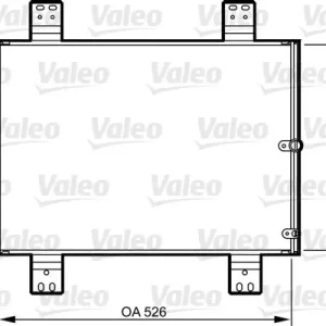 Skraplacz, klimatyzacja VALEO 814206 Nowość