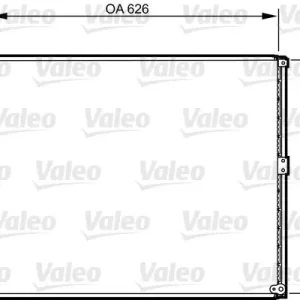 Skraplacz, klimatyzacja VALEO 814236 Autentyczny