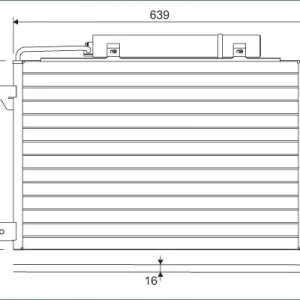 Wysoka jakość Skraplacz, klimatyzacja VALEO 814249