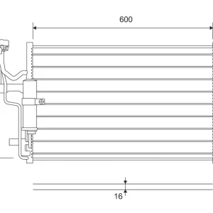 Premium Skraplacz, klimatyzacja VALEO 814265