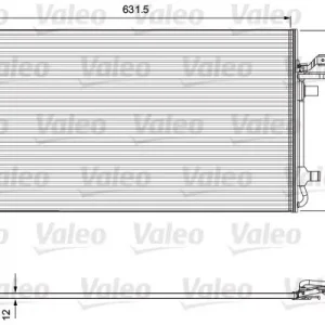 Autentyczny Skraplacz, klimatyzacja VALEO 814323