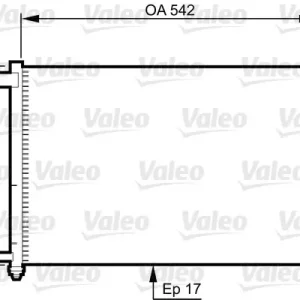 Nowość Skraplacz, klimatyzacja VALEO 814344