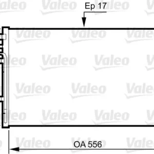 Premium Skraplacz, klimatyzacja VALEO 814345