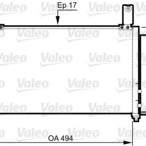 Skraplacz, klimatyzacja VALEO 814358 Wysoka jakość