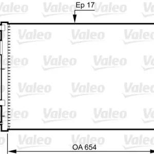 Skraplacz, klimatyzacja VALEO 814362 Premium