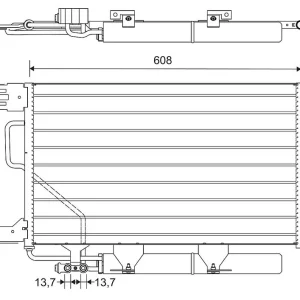 Skraplacz, klimatyzacja VALEO 814368 Wyprzedaż