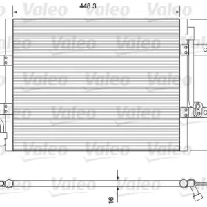 Skraplacz, klimatyzacja VALEO 814384 Autentyczny