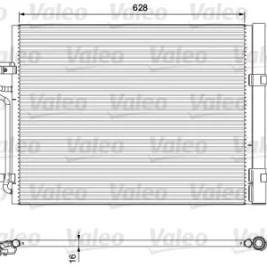 Oferta limitowana Skraplacz, klimatyzacja VALEO 814390
