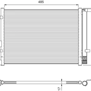 Skraplacz, klimatyzacja VALEO 814395 Premium