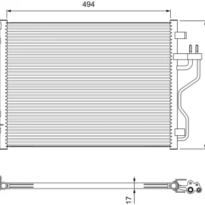 Darmowa dostawa Skraplacz, klimatyzacja VALEO 814396