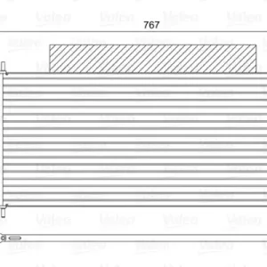 Rabat Skraplacz, klimatyzacja VALEO 814411