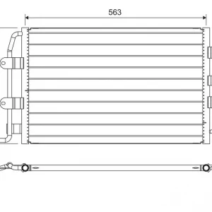 Autentyczny Skraplacz, klimatyzacja VALEO 817427