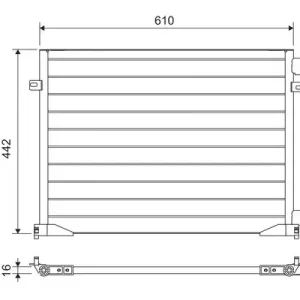 Premium Skraplacz, klimatyzacja VALEO 817644