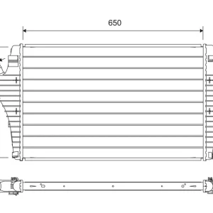 Chłodnica powietrza doładowującego VALEO 817697 Niska cena