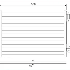 Ekspresowa dostawa Skraplacz, klimatyzacja VALEO 817777
