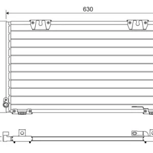 Tylko dziś Skraplacz, klimatyzacja VALEO 818104