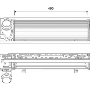 Chłodnica powietrza doładowującego VALEO 818261 Darmowa dostawa
