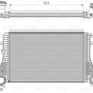 Tylko dziś Chłodnica powietrza doładowującego VALEO 818795