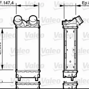 Chłodnica powietrza doładowującego VALEO 818837 Ekspresowa dostawa
