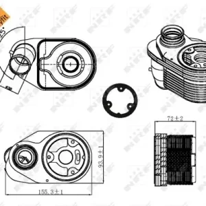 Wyprzedaż Chłodnica oleju, olej silnikowy NRF 31324