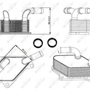 Najlepsza cena Chłodnica oleju, olej silnikowy NRF 31346